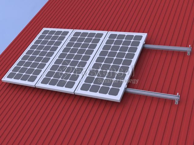 Pitched Tin Roof Solar Mounting System