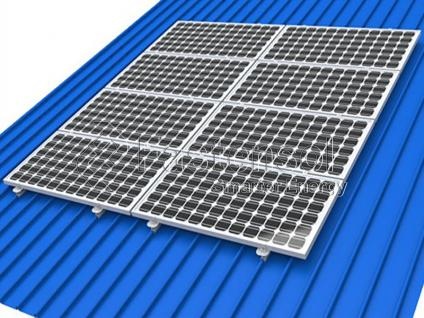 錫の屋根の地位の継ぎ目の太陽土台システム